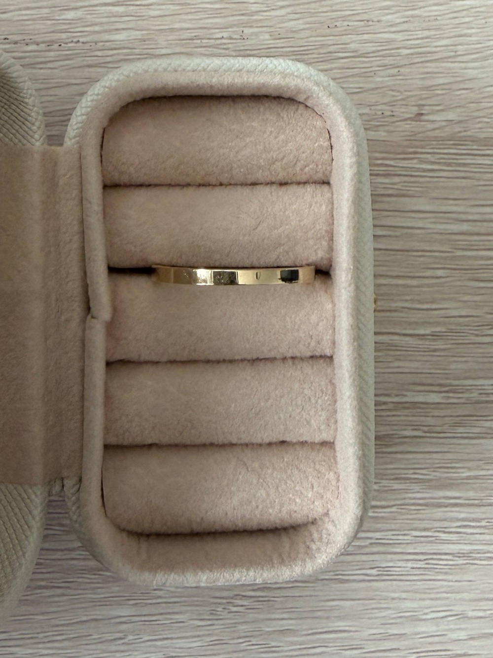 10k solid gold thin wedding band